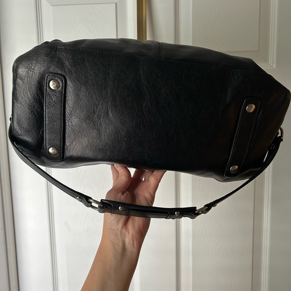 Authentic Coach “Ashley” Black Leather Women's Satchel Bag - Picture 9 of 11